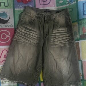 JADED LONDON low rise colossus fit jorts jean shorts